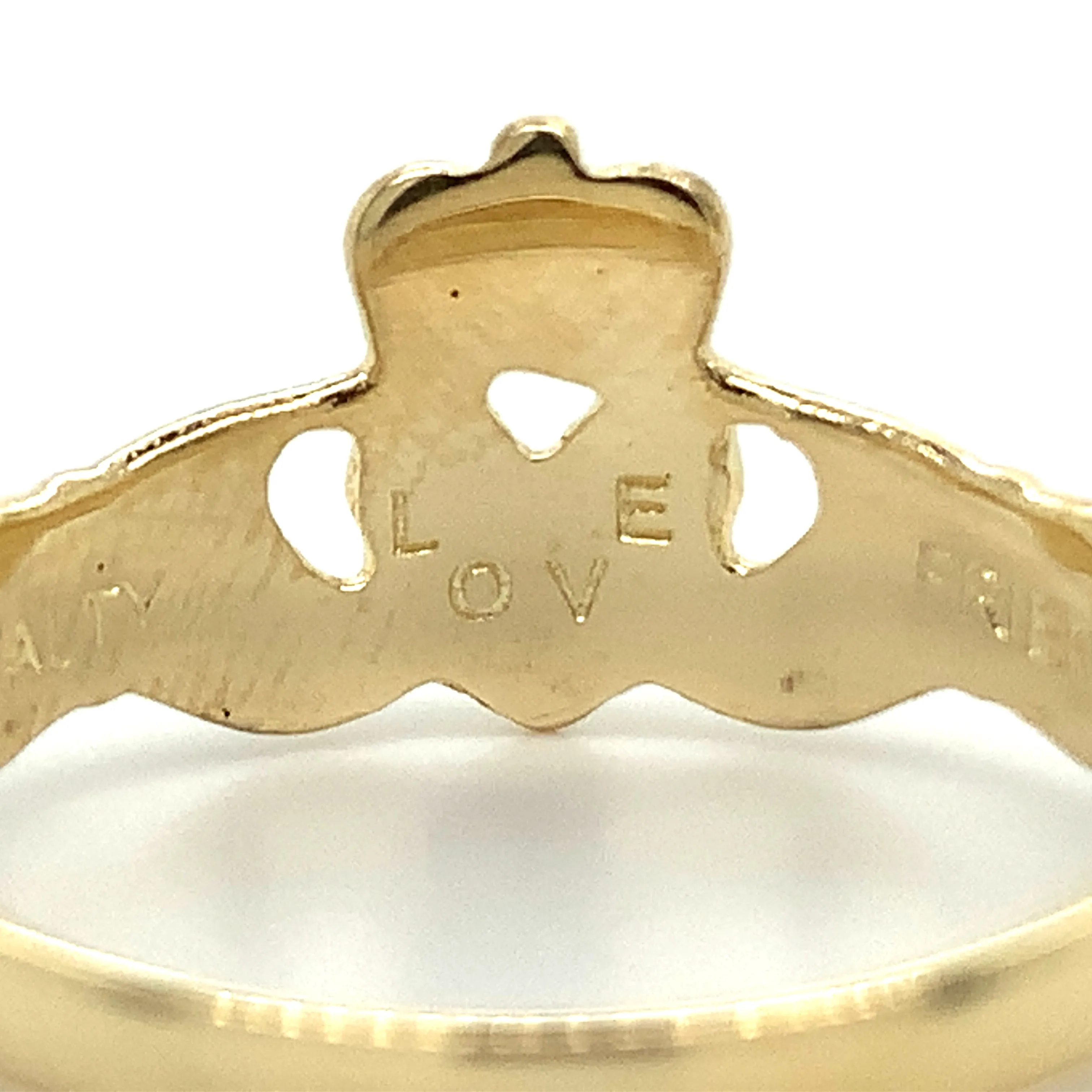 10ct Yellow Gold  Claddagh Ring