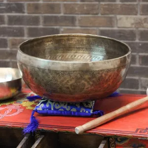 12 Inch Tibetan Dragon Singing Bowl