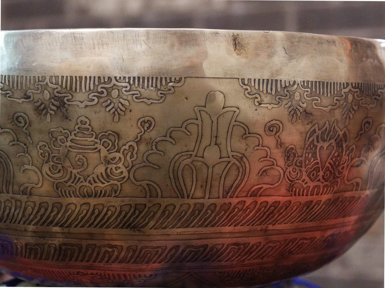 12 Inch Tibetan Dragon Singing Bowl