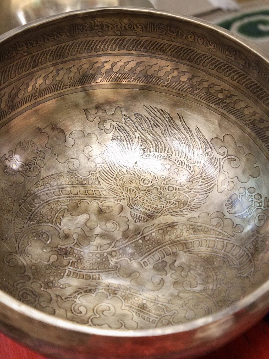 12 Inch Tibetan Dragon Singing Bowl