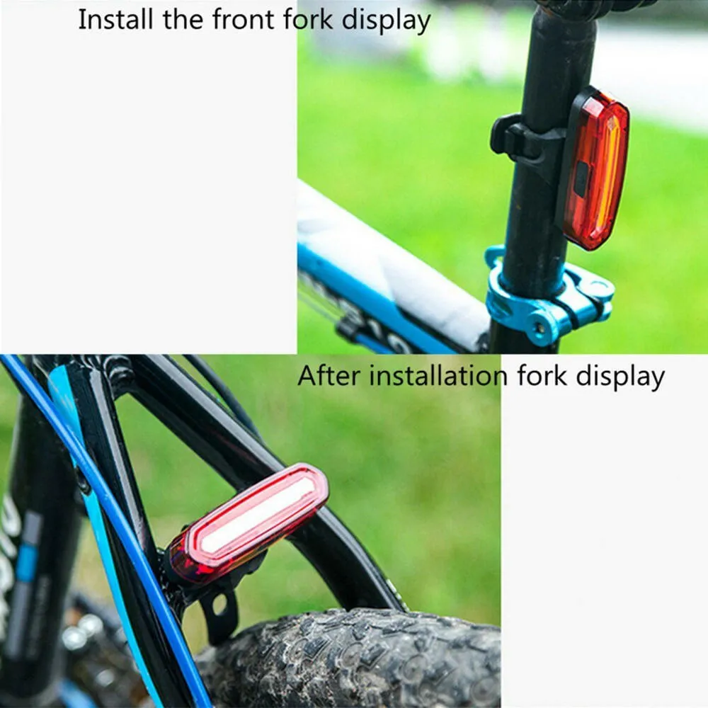120Lumens USB Rechargeable Bike Rear Light Cycling Taillight Waterproof MTB Road Bike Light