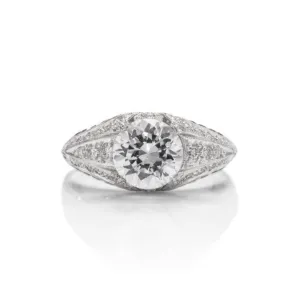 18k White Gold Custom Engagement Semi-Mount