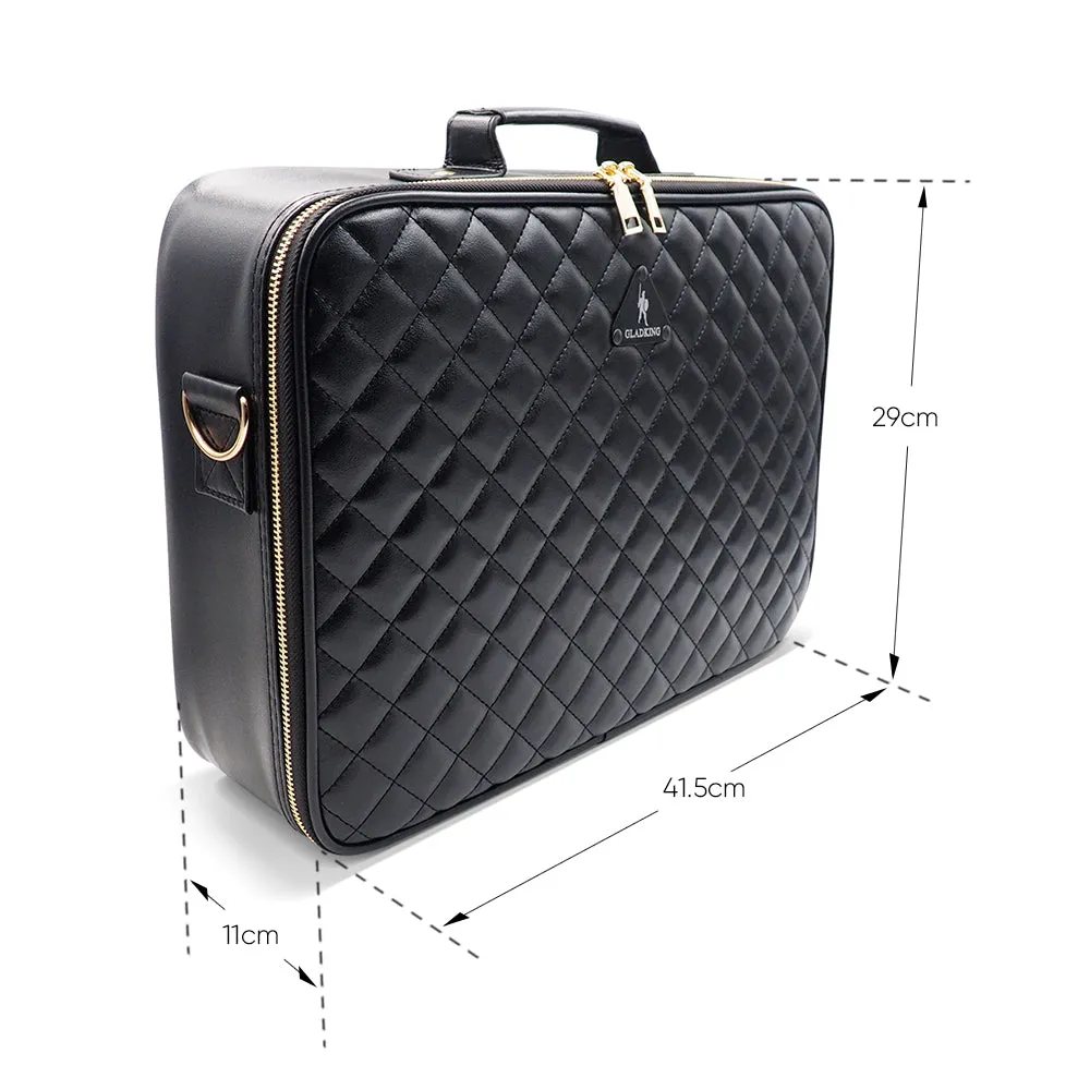 1zip Diamond Leather Organizer - Large