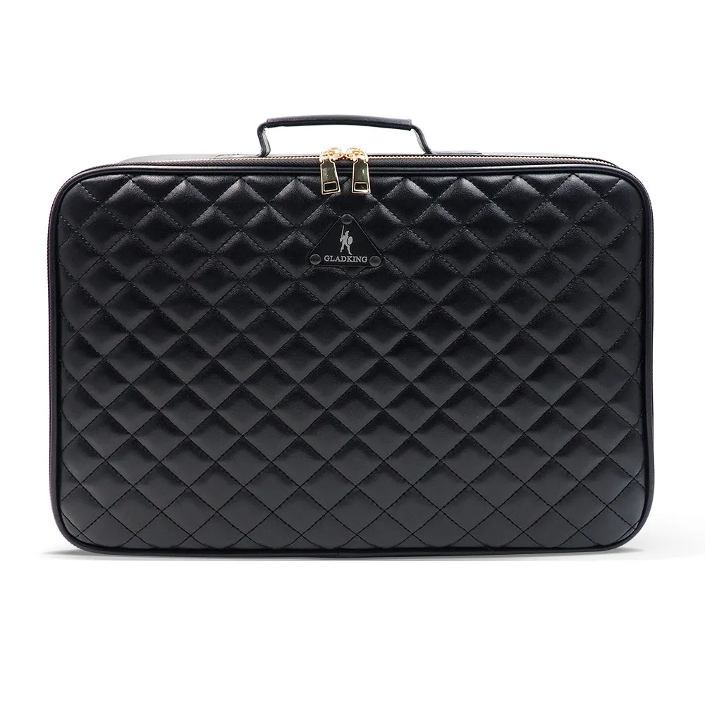1zip Diamond Leather Organizer - Large