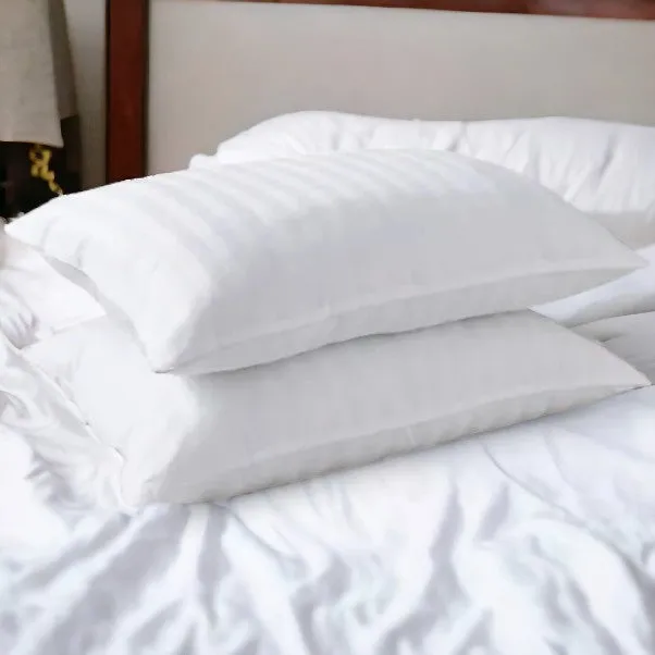 2 Pack Premium Cotton Hotel Pillows Medium Density