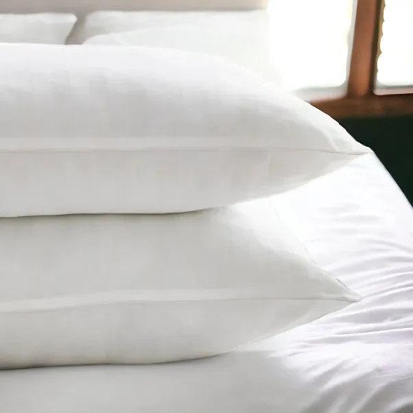 2 Pack Premium Cotton Hotel Pillows Medium Density