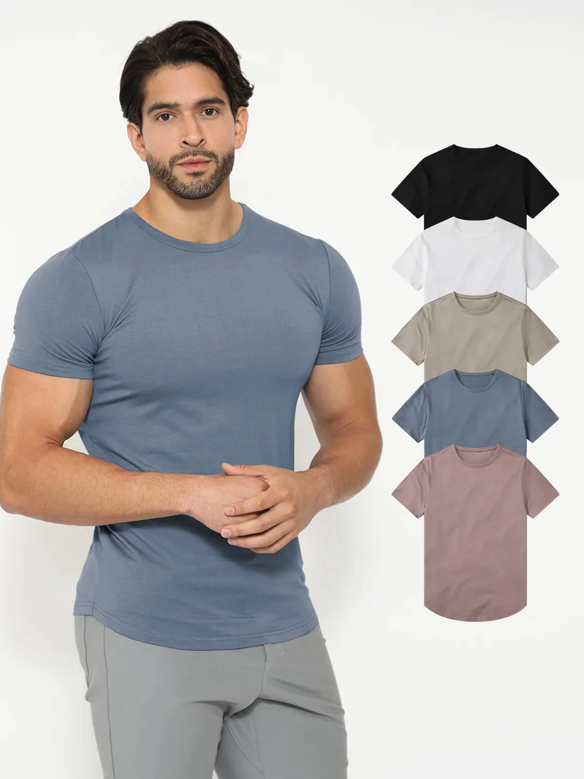 3-Pack All Day Elite Curve-Hem Tee