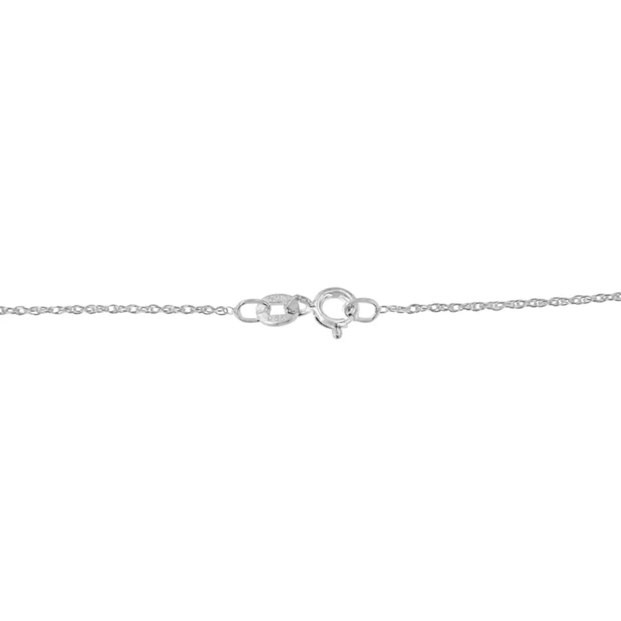 .925 Sterling Silver 1/4 cttw Diamond Infinity Pendant Necklace (I-J, I2-I3)