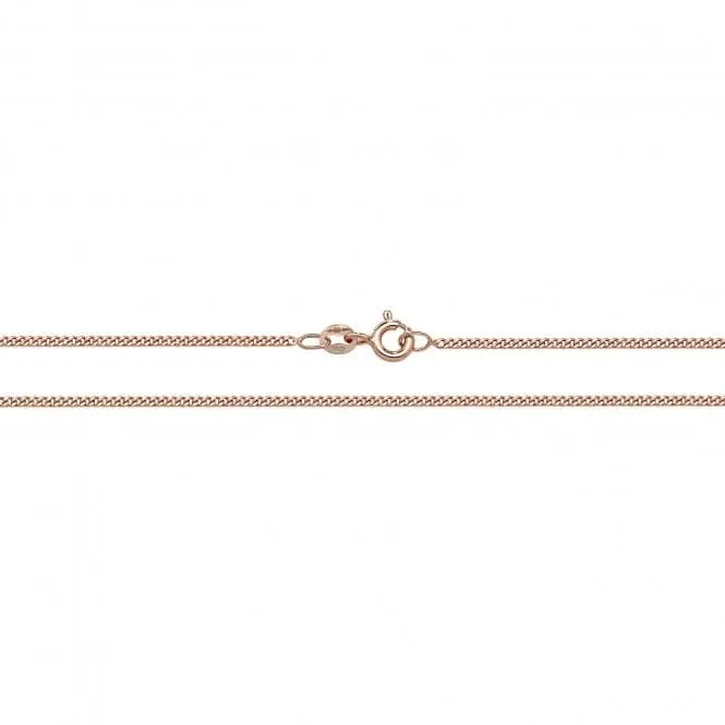 9ct Rose Gold Close Curb Chain CH486R