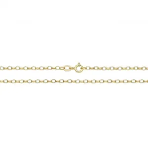 9ct Yellow Gold Faceted Belcher Chain CH379