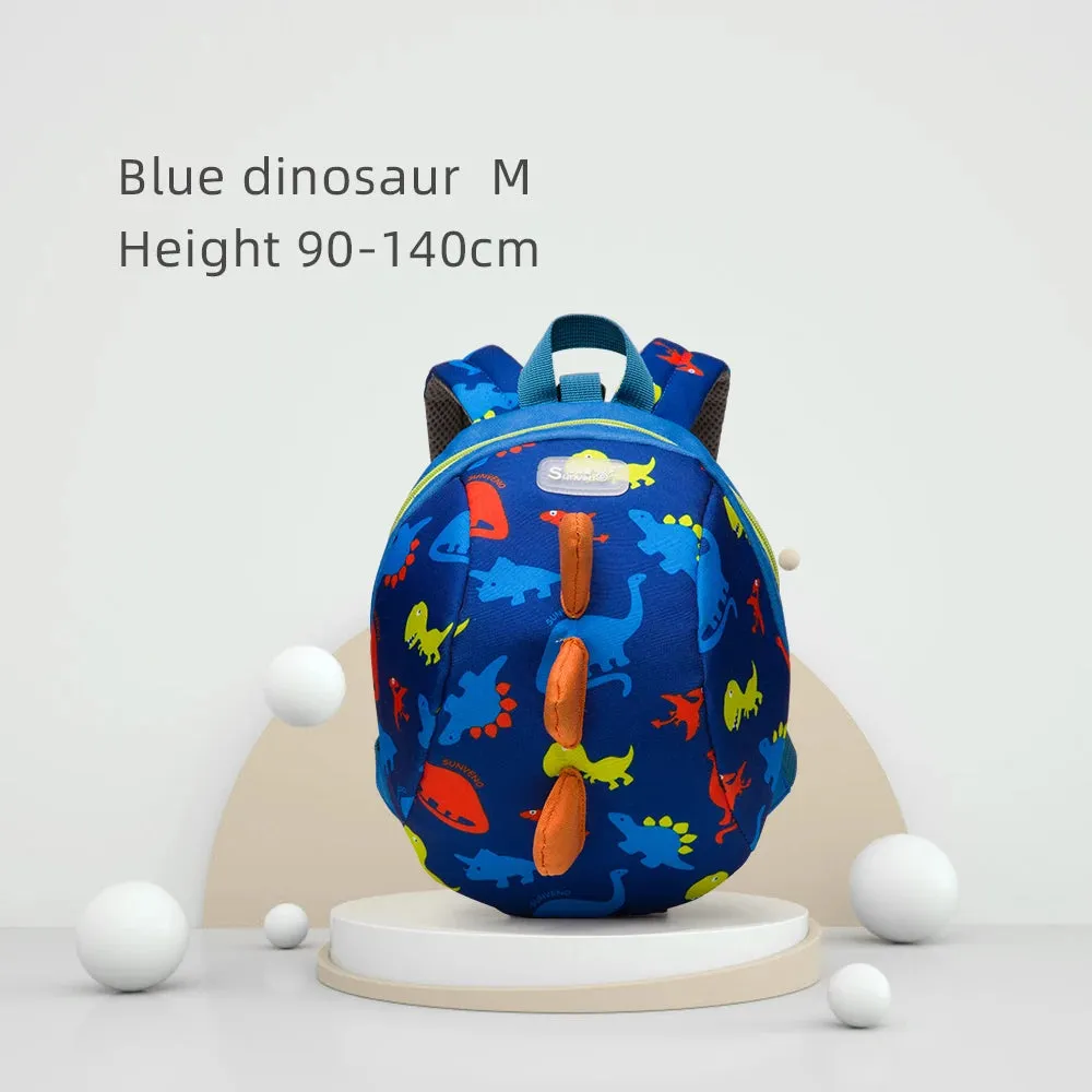 Adorable Dinosaur Toddler Backpack with Safety Harness & Lunch Bag