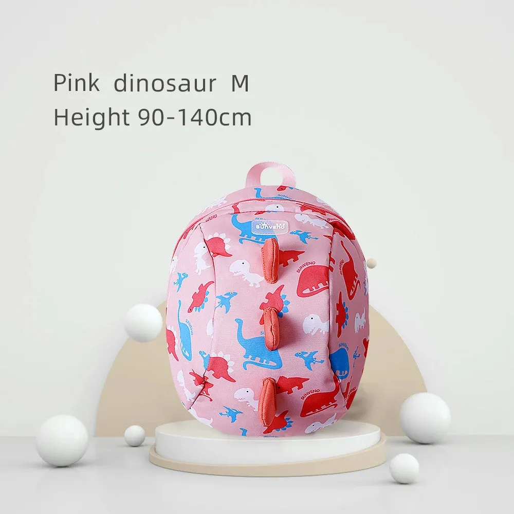 Adorable Dinosaur Toddler Backpack with Safety Harness & Lunch Bag
