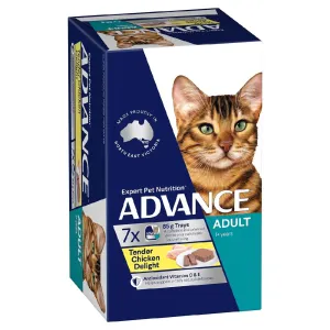 ADVANCE CAT WET ADULT CHICKEN 85G X7