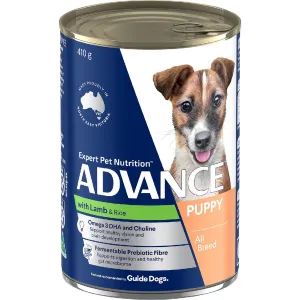 ADVANCE DOG WET PUPPY LAMB 410G