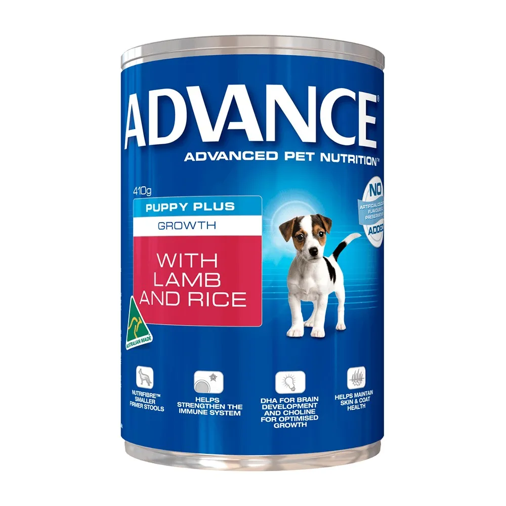 ADVANCE DOG WET PUPPY LAMB 410G