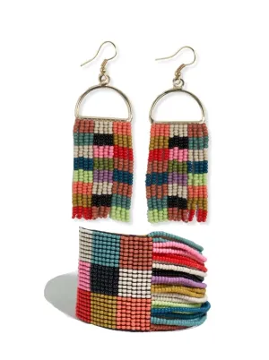 Allison   Olive Checkered Set