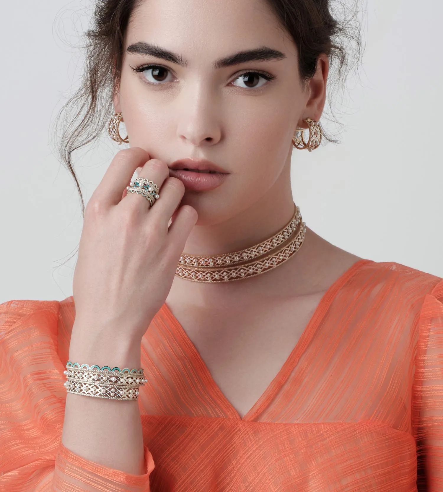 Alma Aqua Dome Bangle