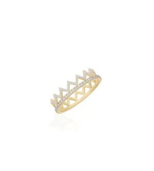 Alma Ivory Fort Ring