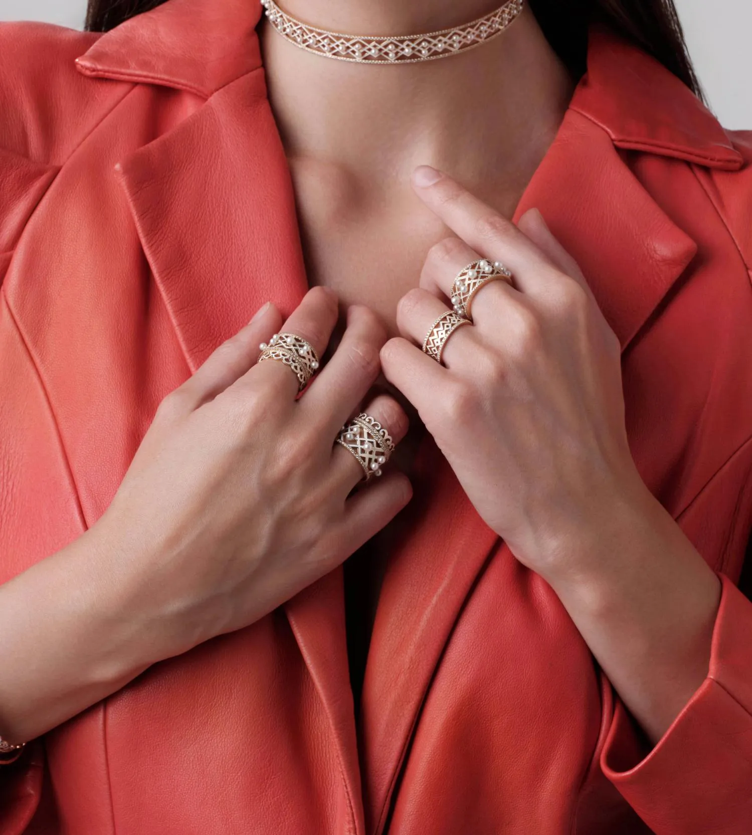 Alma Ivory Fort Ring