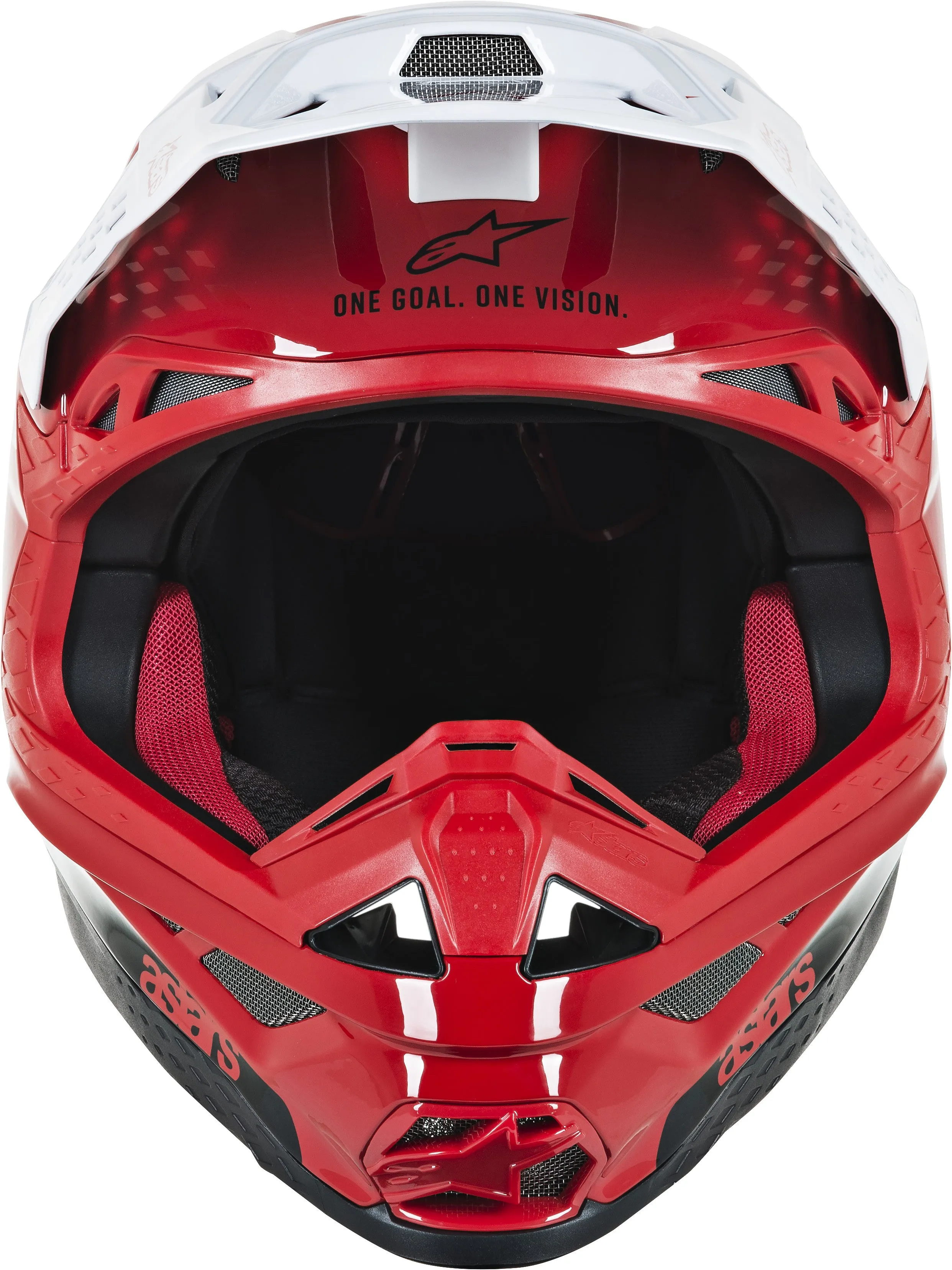 ALPINESTARS S.TECH M10 DYNO HELMET RED/WHITE LG 8301119-3182-L