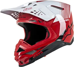 ALPINESTARS S.TECH M10 DYNO HELMET RED/WHITE LG 8301119-3182-L