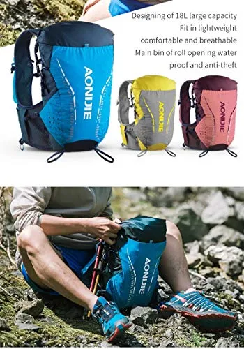 AONIJIE Running Backpack, 18L Hiking Backpack, With 2L Running Water Bottle For Cycling,Climbing Camping Running Bags