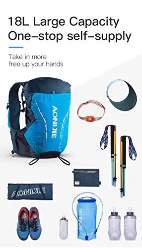 AONIJIE Running Backpack, 18L Hiking Backpack, With 2L Running Water Bottle For Cycling,Climbing Camping Running Bags
