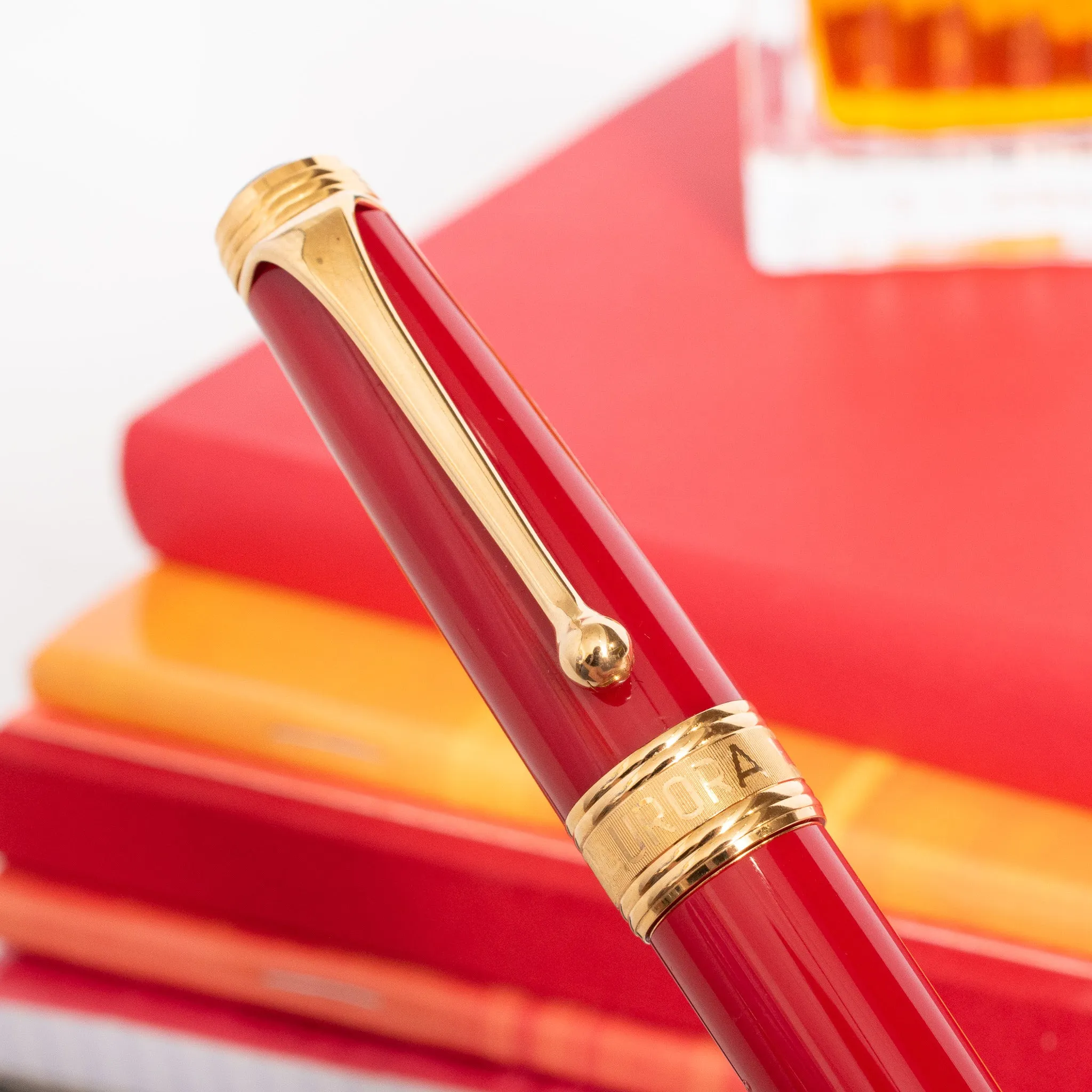 Aurora 1997 Limited Edition Italian Flag Red Fountain Pen - Preowned