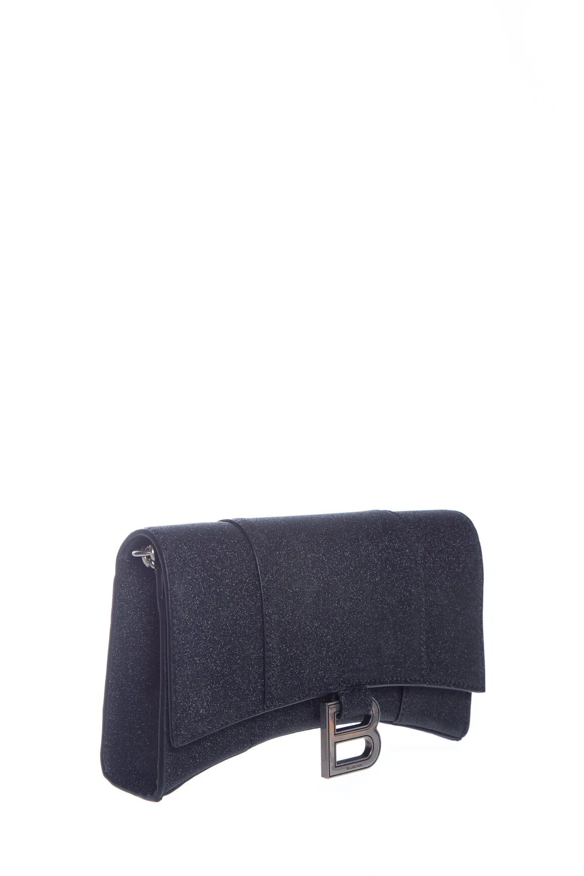 Balenciaga Black Hourglass Glitter Handbag