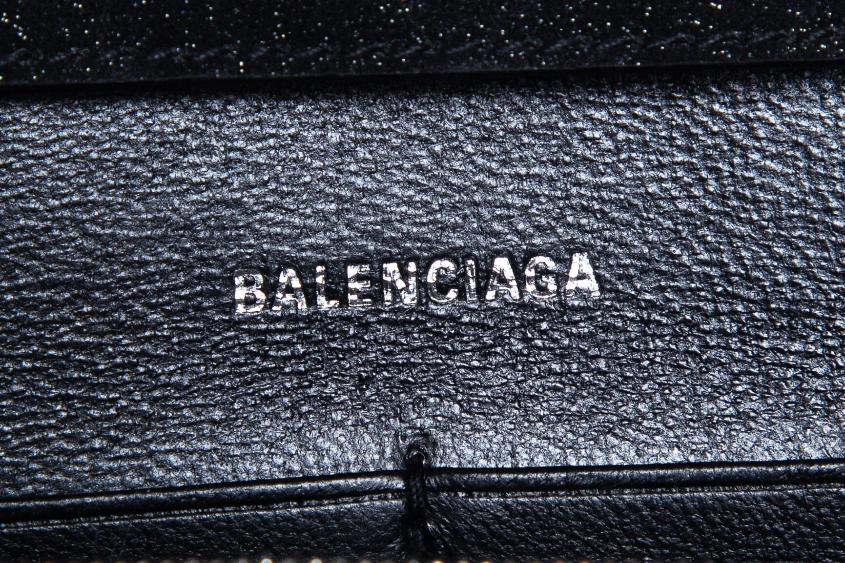 Balenciaga Black Hourglass Glitter Handbag