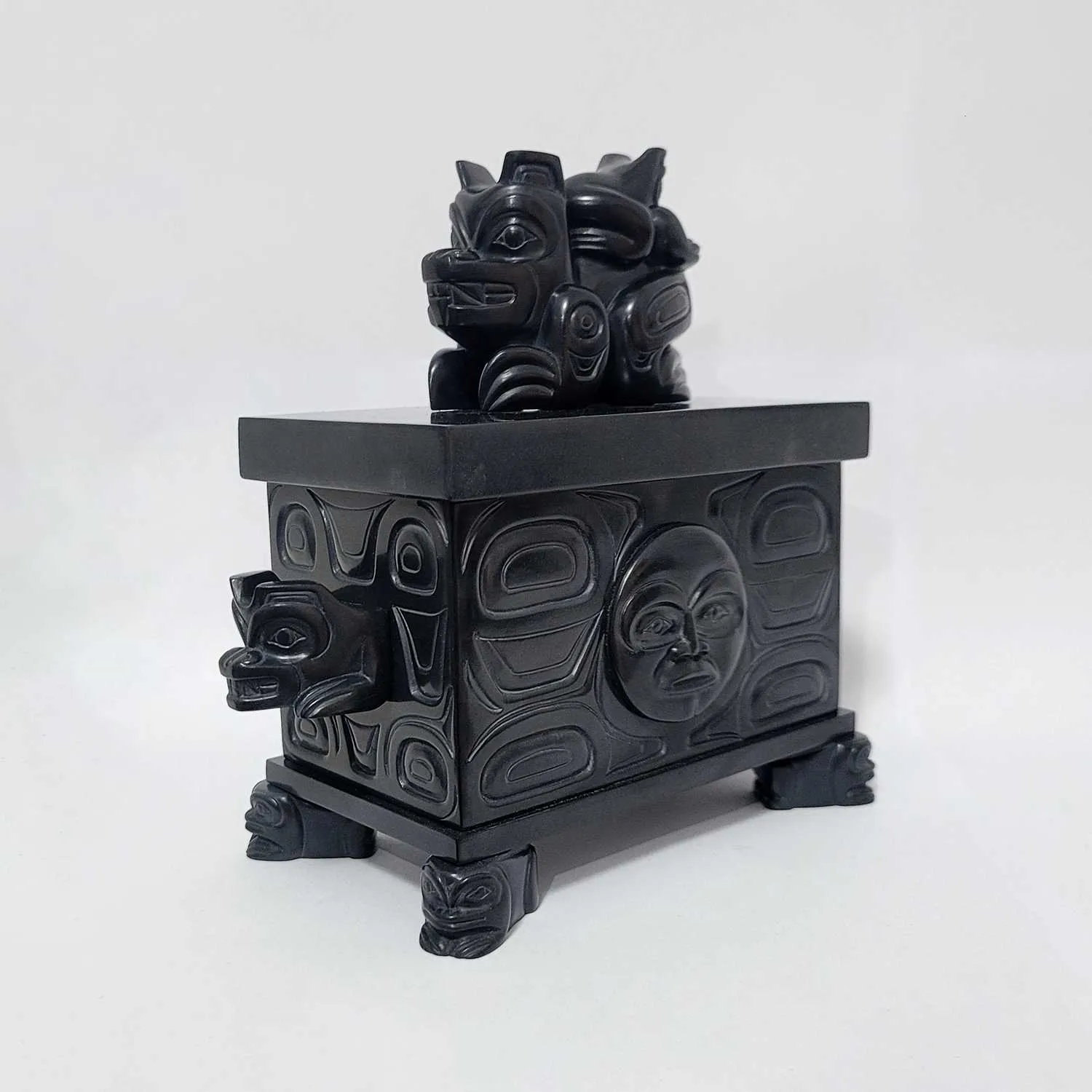 Bear Mother Argillite Box