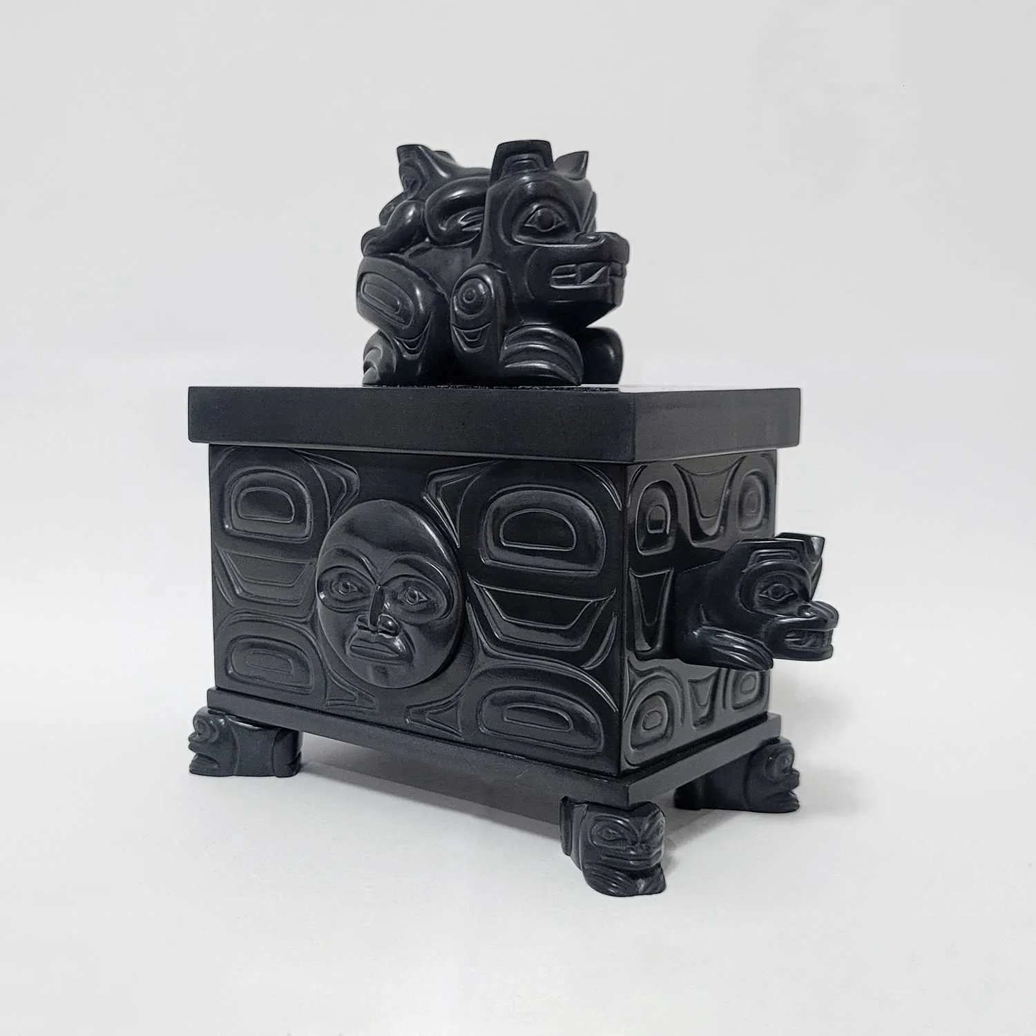 Bear Mother Argillite Box