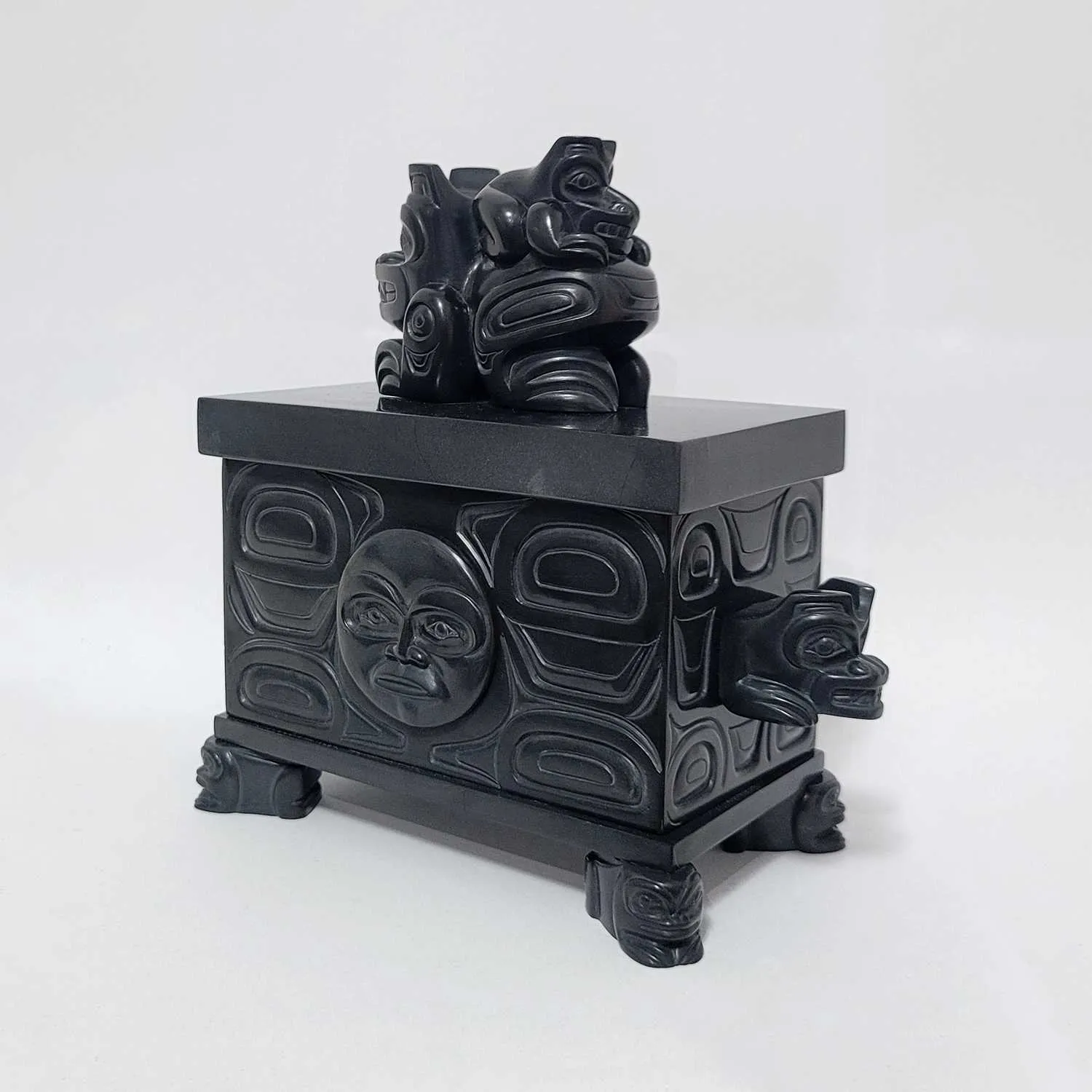Bear Mother Argillite Box