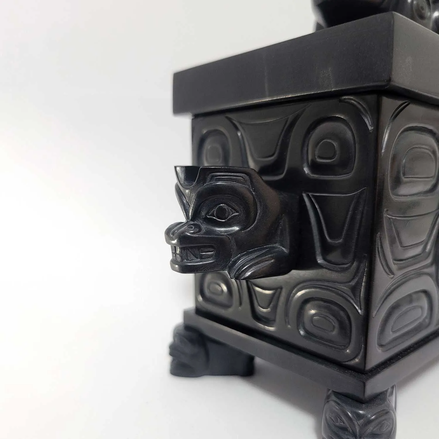 Bear Mother Argillite Box