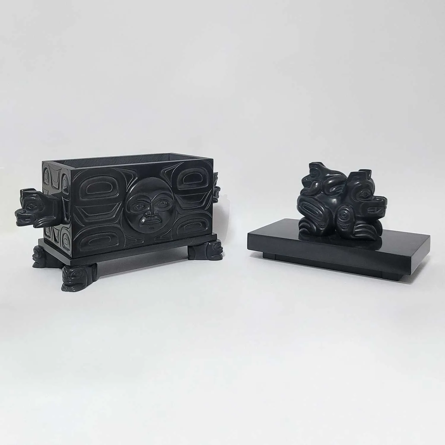 Bear Mother Argillite Box