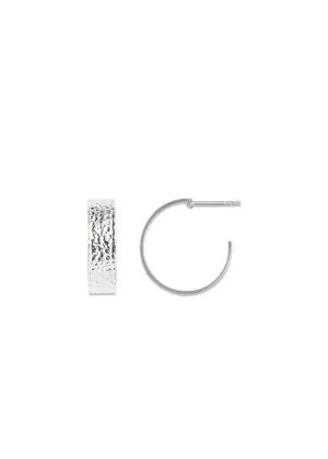 Big La Mer Creol Earring - Silver