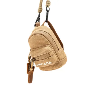 Black Canvas Women's Crossbody Chest Bag Mini Waist Bag Cutest Fanny Packs