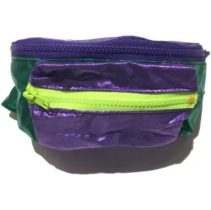 Blim Purple & Green Shimmery Fanny Pack