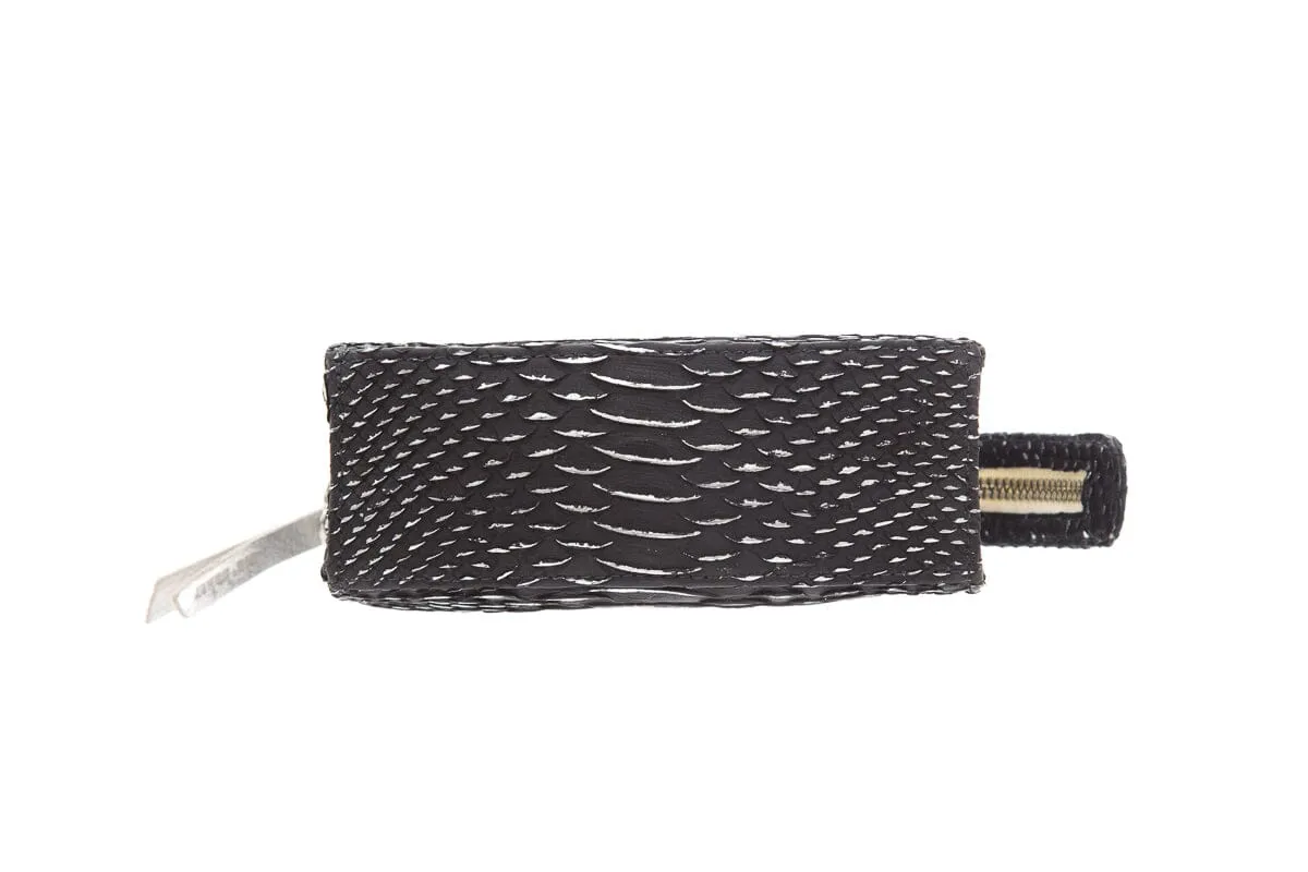 Blu   Baker Black Mini Genuine Snakeskin Handbag NWT
