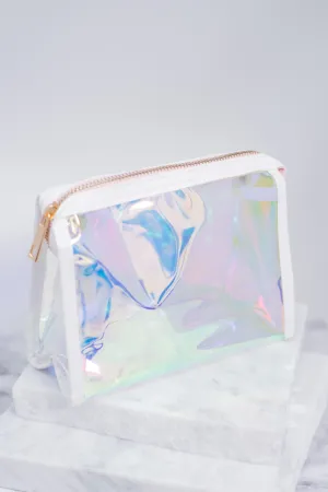 Boldly Go Iridescent Clear Mini Makeup Bag