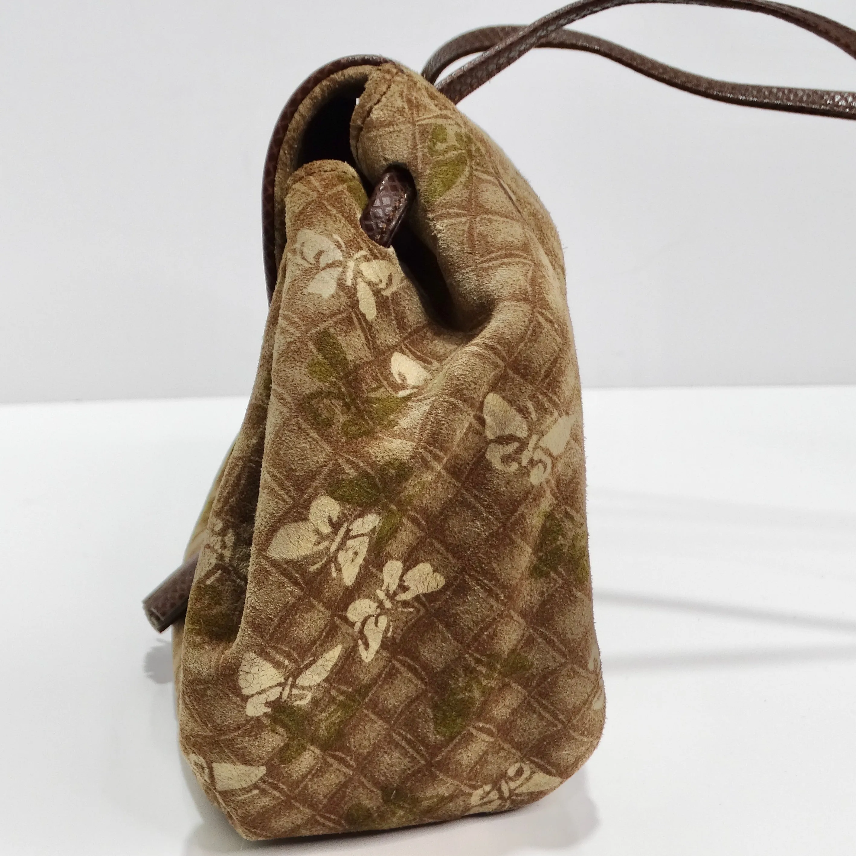 Bottega Veneta 1980s Suede Drawstring Handbag