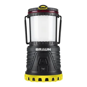 BRAUN - 2000 Lumen Rechargeable Waterproof LED Lantern/Battery Bank