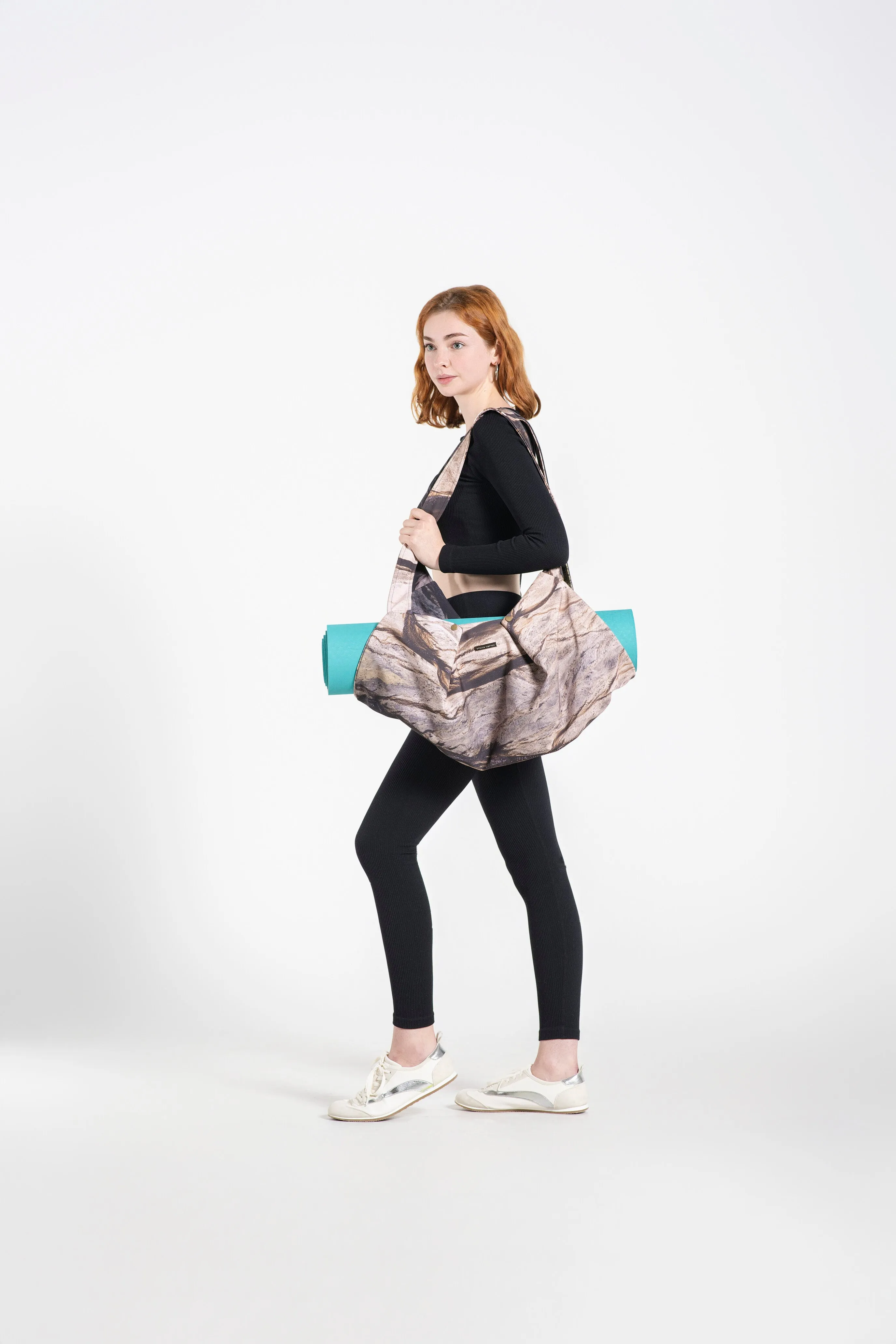 Brown Yoga Bag with Zipper