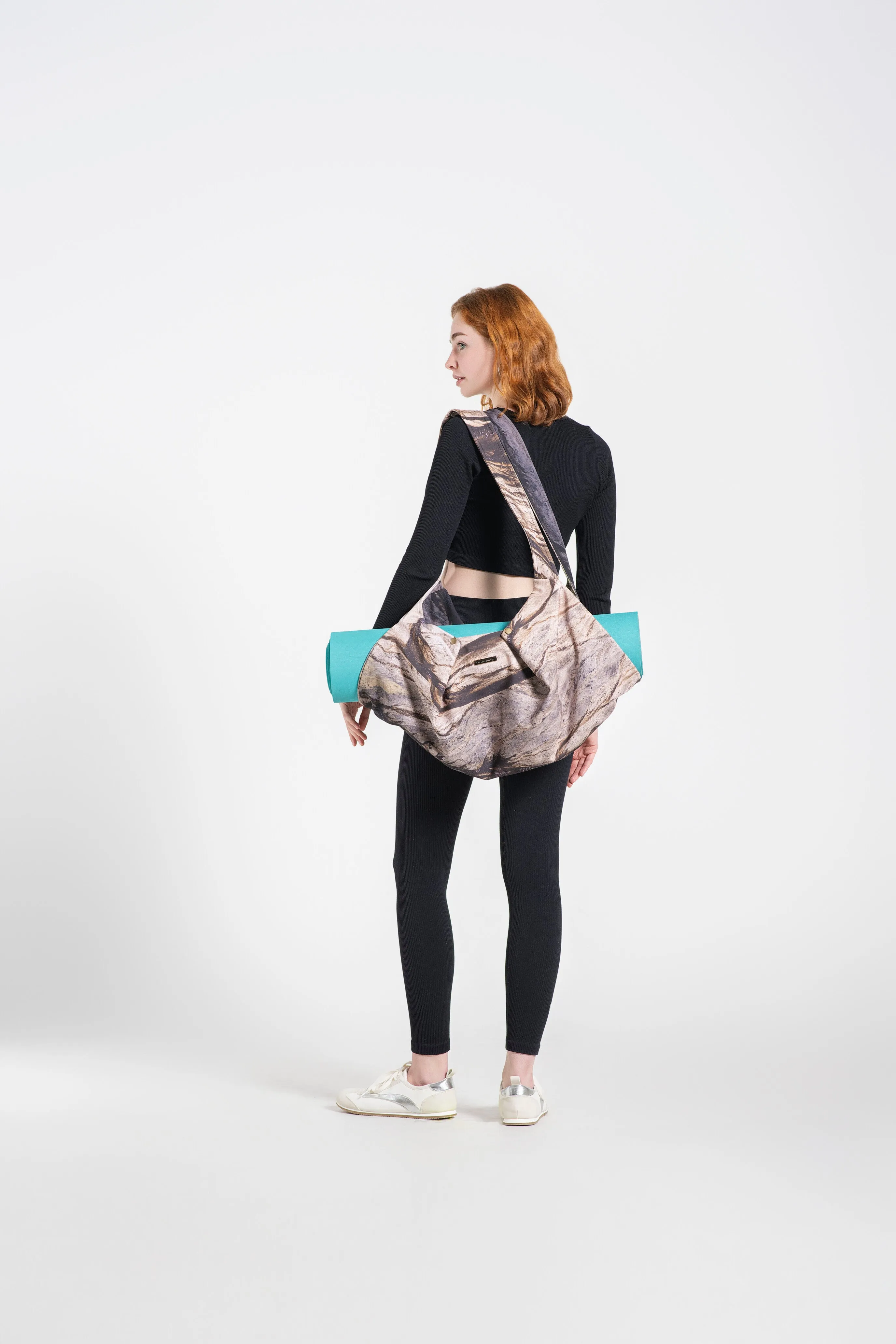 Brown Yoga Bag with Zipper