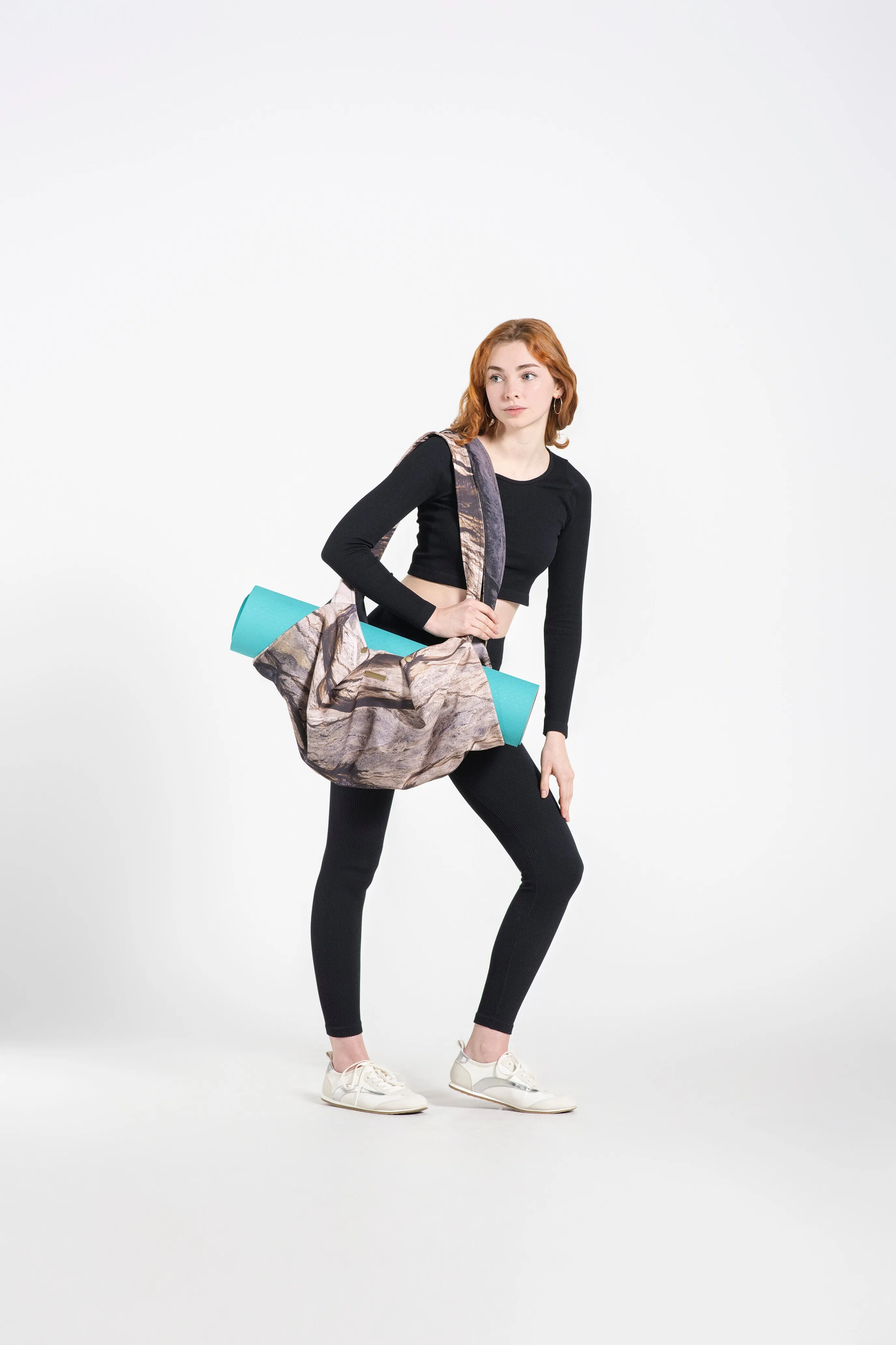 Brown Yoga Bag with Zipper