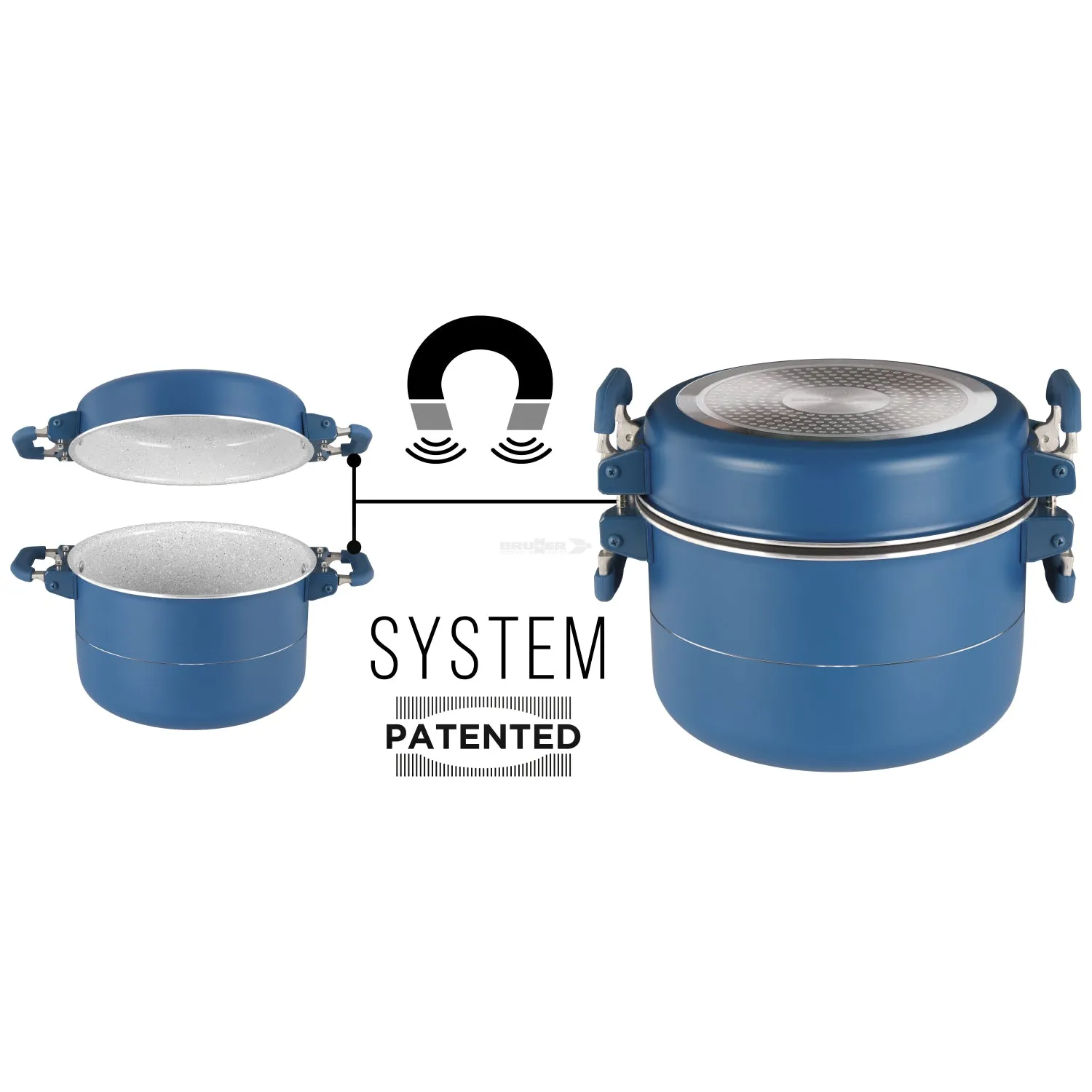 Brunner Carezza Magnetogrip 7   1  Piece 22cm Cook Set