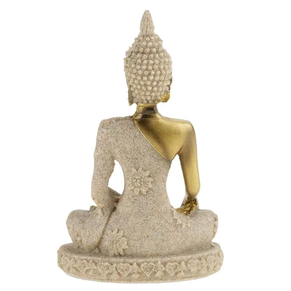 Buddha Statue, Bring Good Luck 11x6.5x3.8cm Hand Carved Buddha Statue, Gift Home for Family Collections