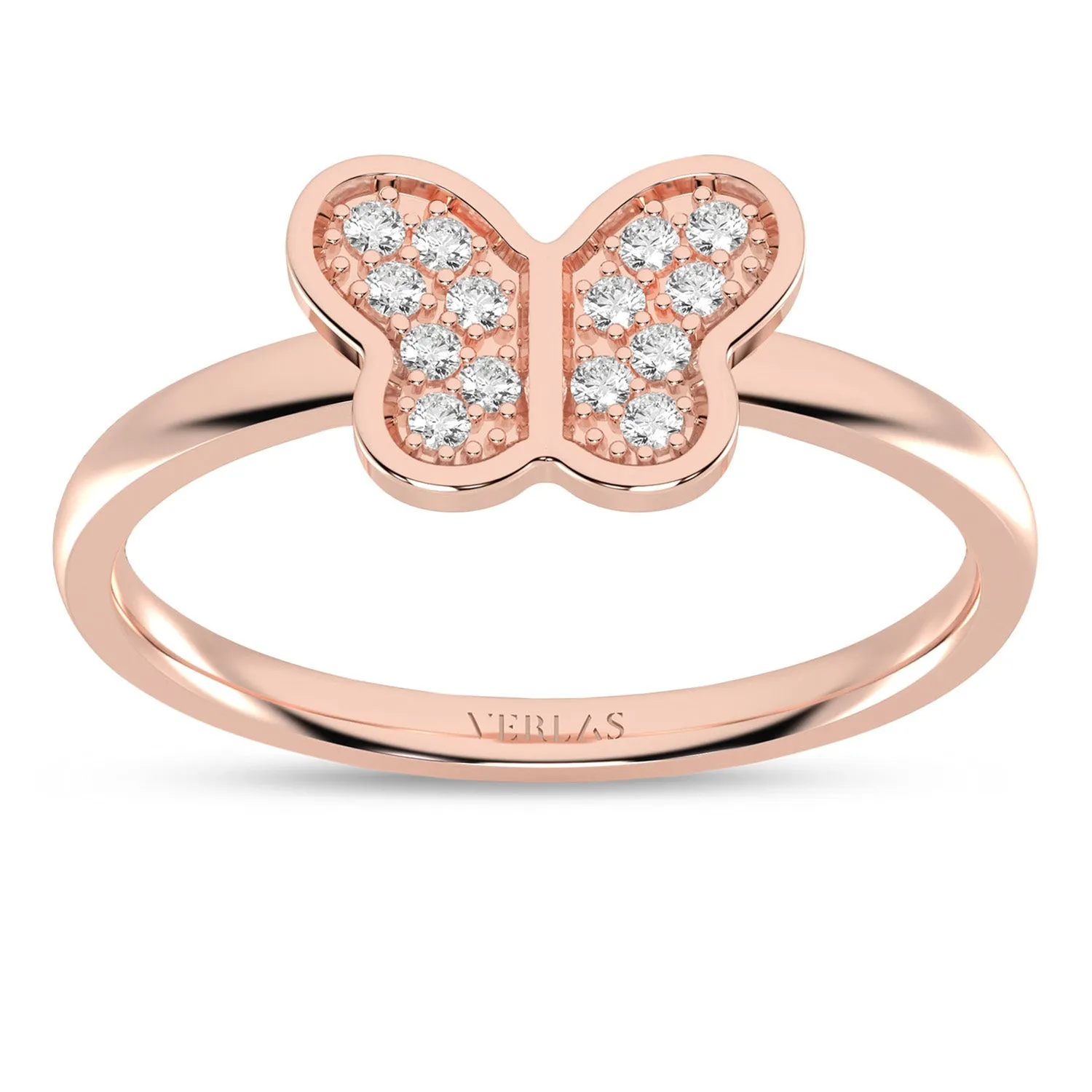 Butterfly Diamond Glistening Ring