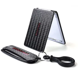 Byootique Portable Makeup Mirror x1 x2 Magnification w/ Folding Comb