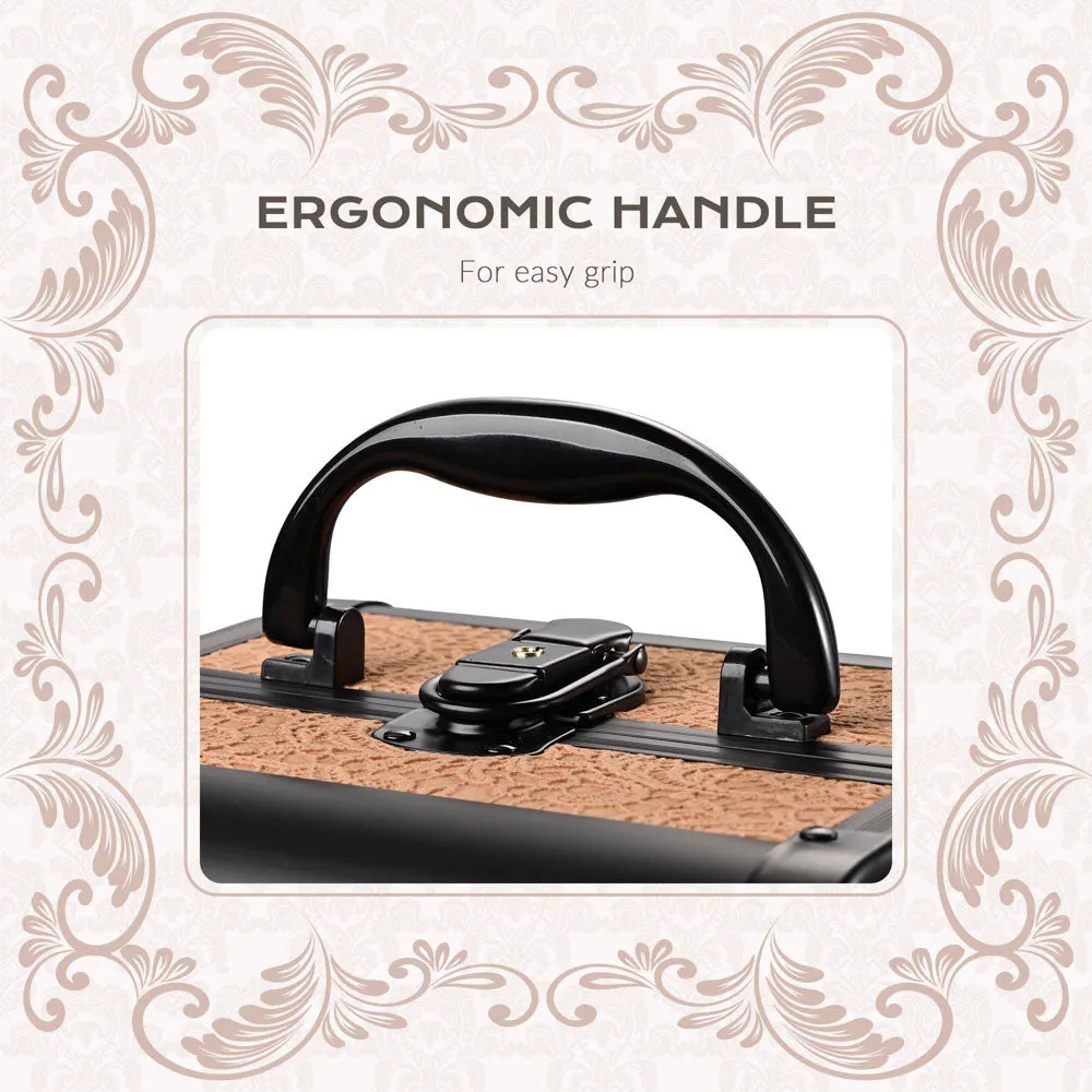 Byootique Rococo Makeup Case with Mirror & Trays
